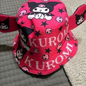 Pink Kuromi Bucket Hat (Kids/Womens)